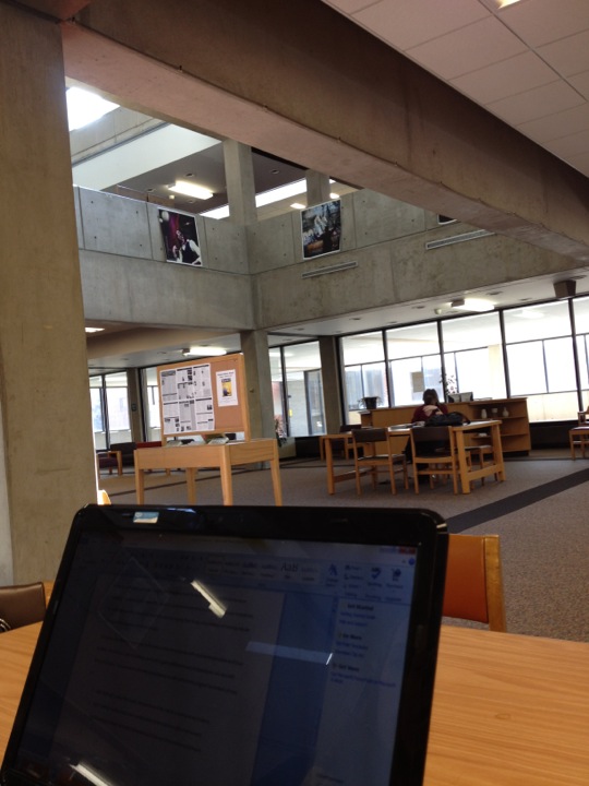 Picture of the first floor of the library